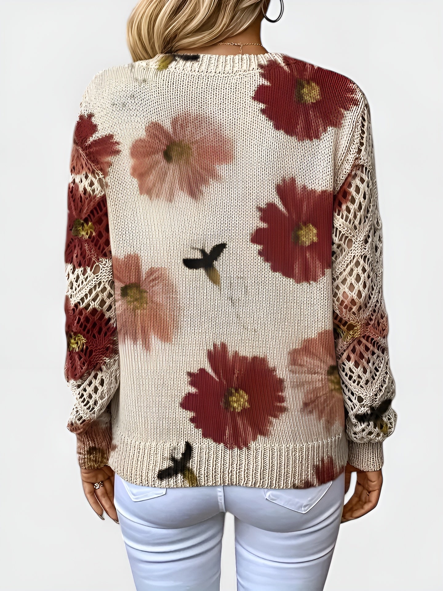 Lourdes™ | Suéter Elegante con Flores