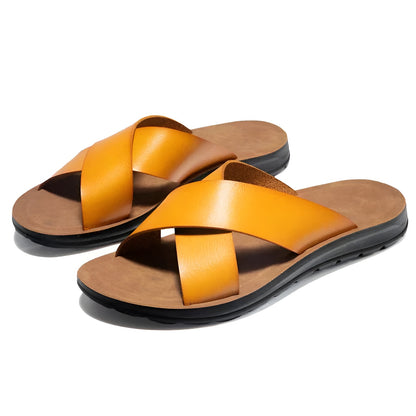 Benjamín™ | Sandalias de Cuero Italianas de Lujo