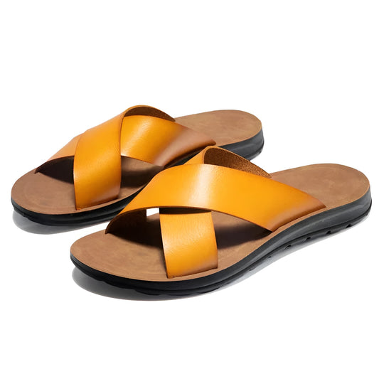 Benjamín™ | Sandalias de Cuero Italianas de Lujo