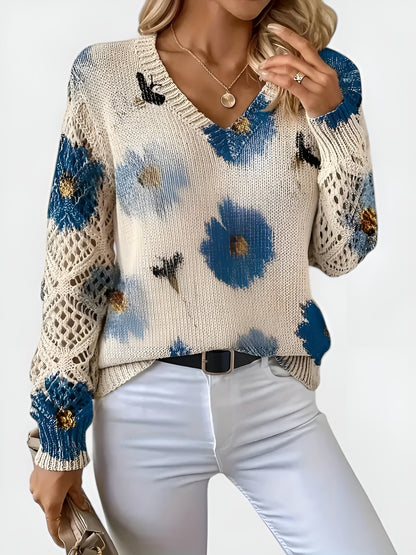 Lourdes™ | Suéter Elegante con Flores