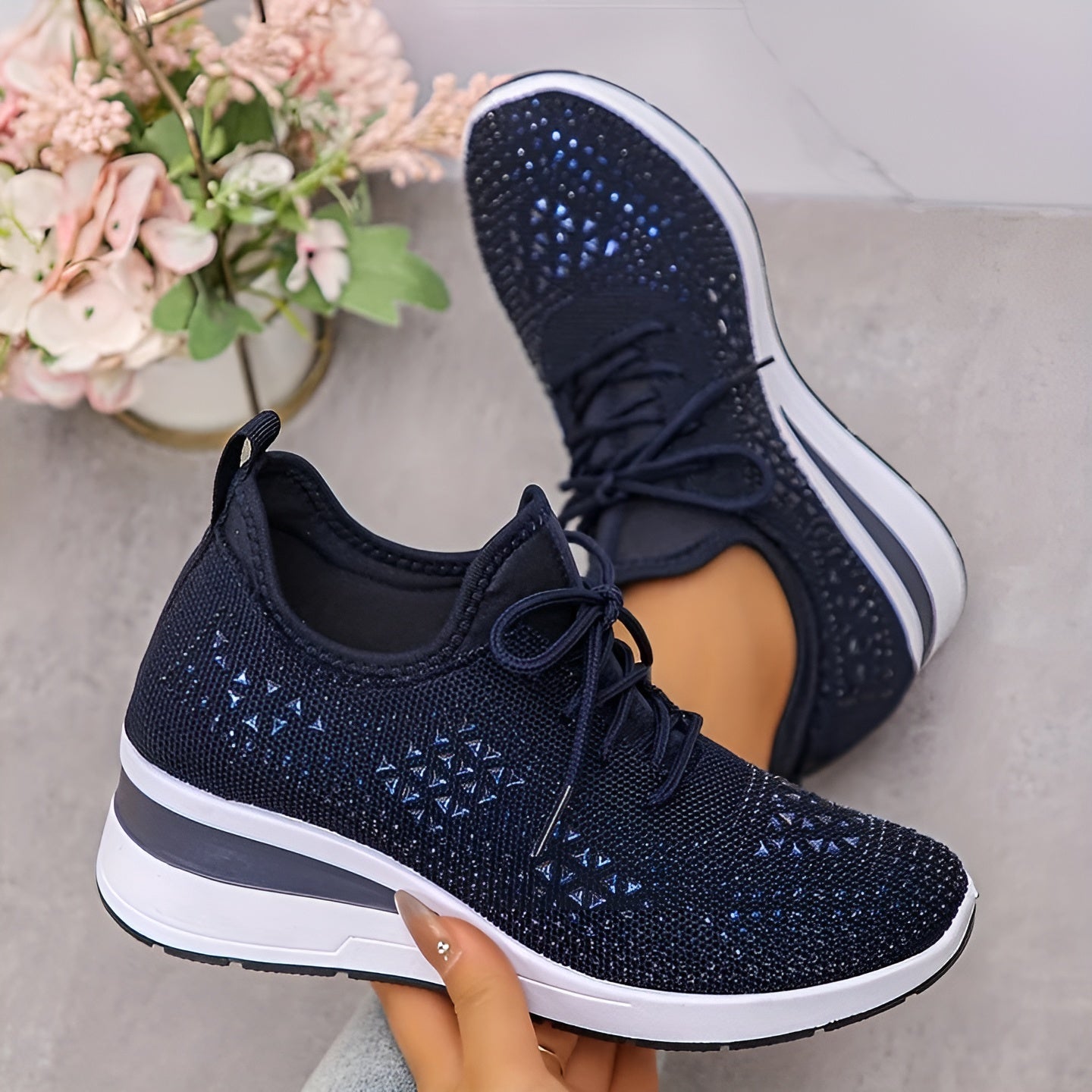 Mariana™ | Zapatillas ortopédicas ligeras con toque brillante