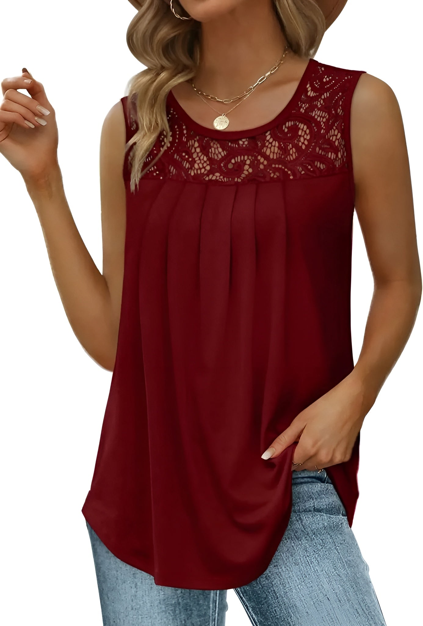 Renata™ | Blusa ligera con encaje