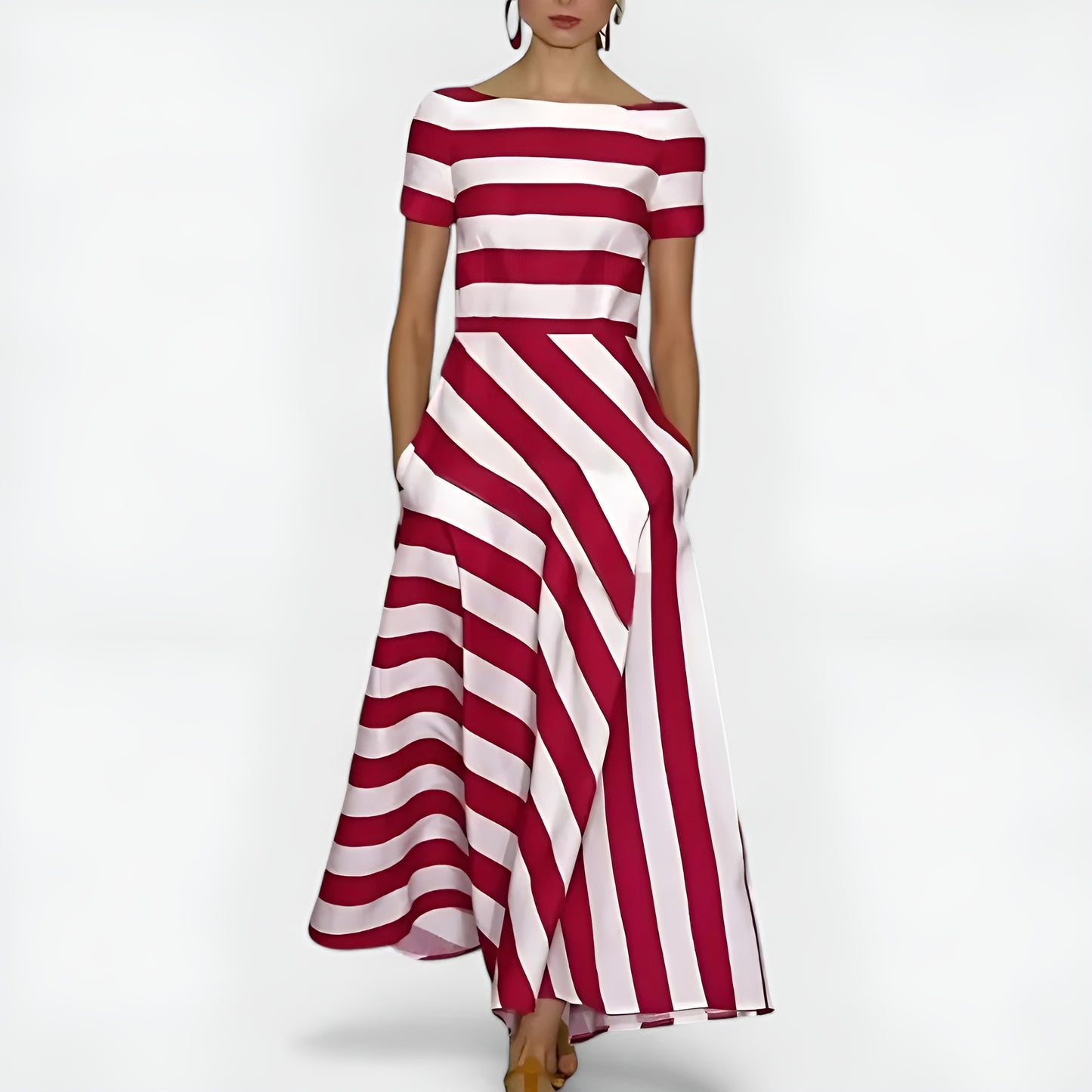 Valeria™ | Vestido de rayas – Estilo y comodidad en cada paso