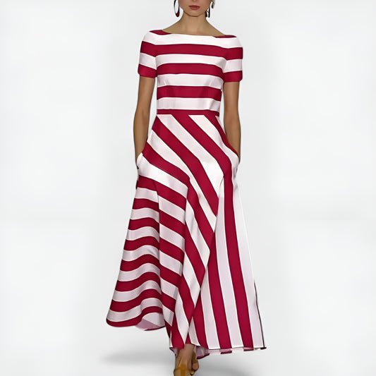 Valeria™ | Vestido de rayas – Estilo y comodidad en cada paso